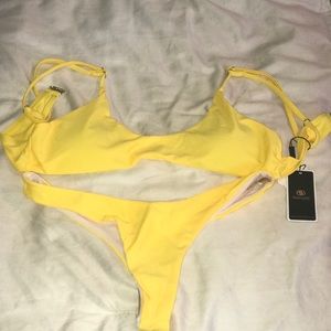 Sherry DC yellow bikini